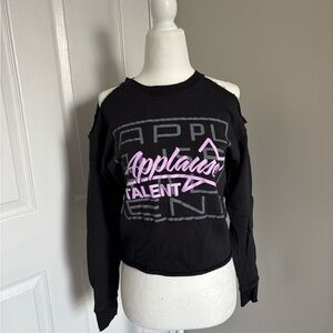 Black and Pink Graphic Women's Sweatshirt